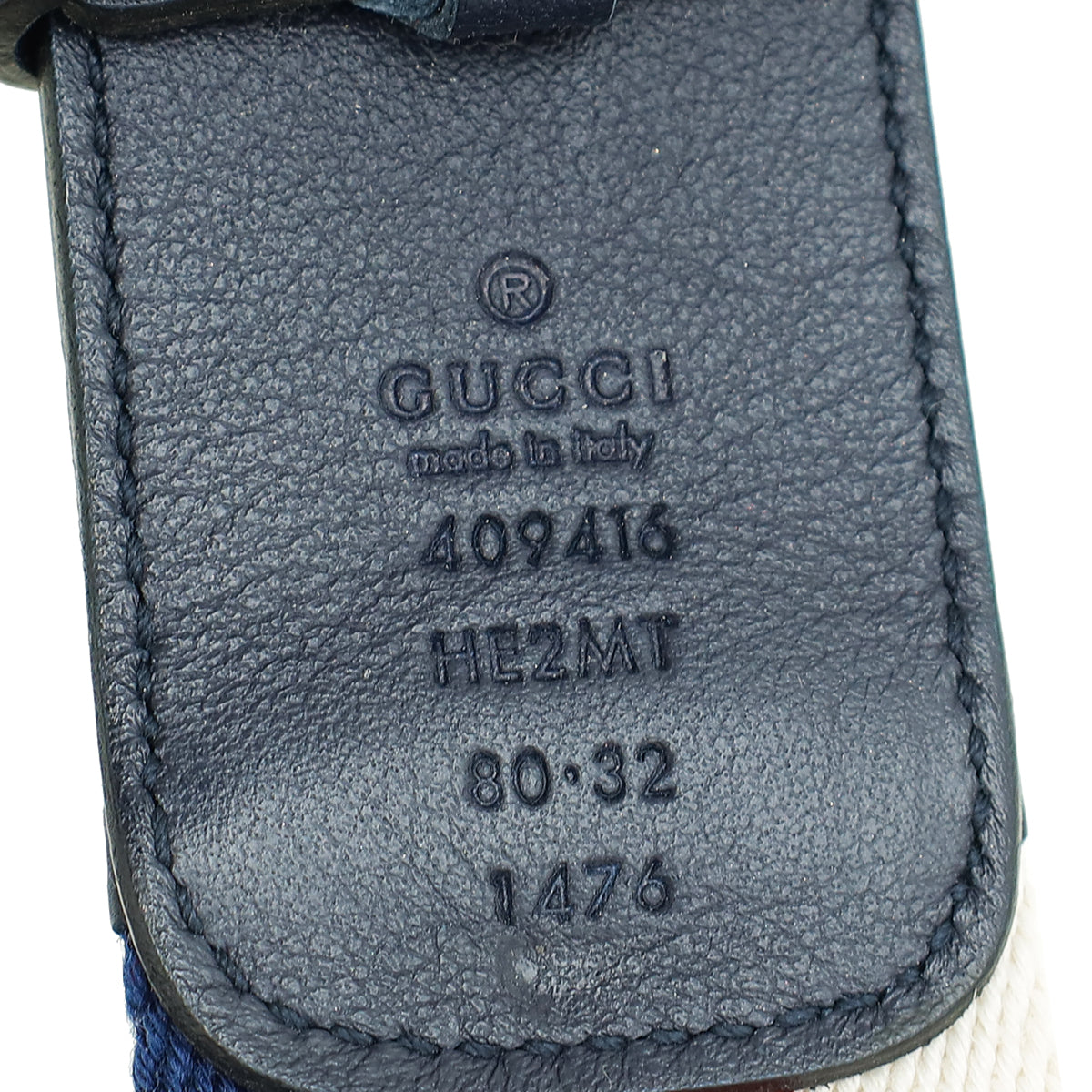 Gucci Tricolor Double G Buckle Web Canvas Belt 32
