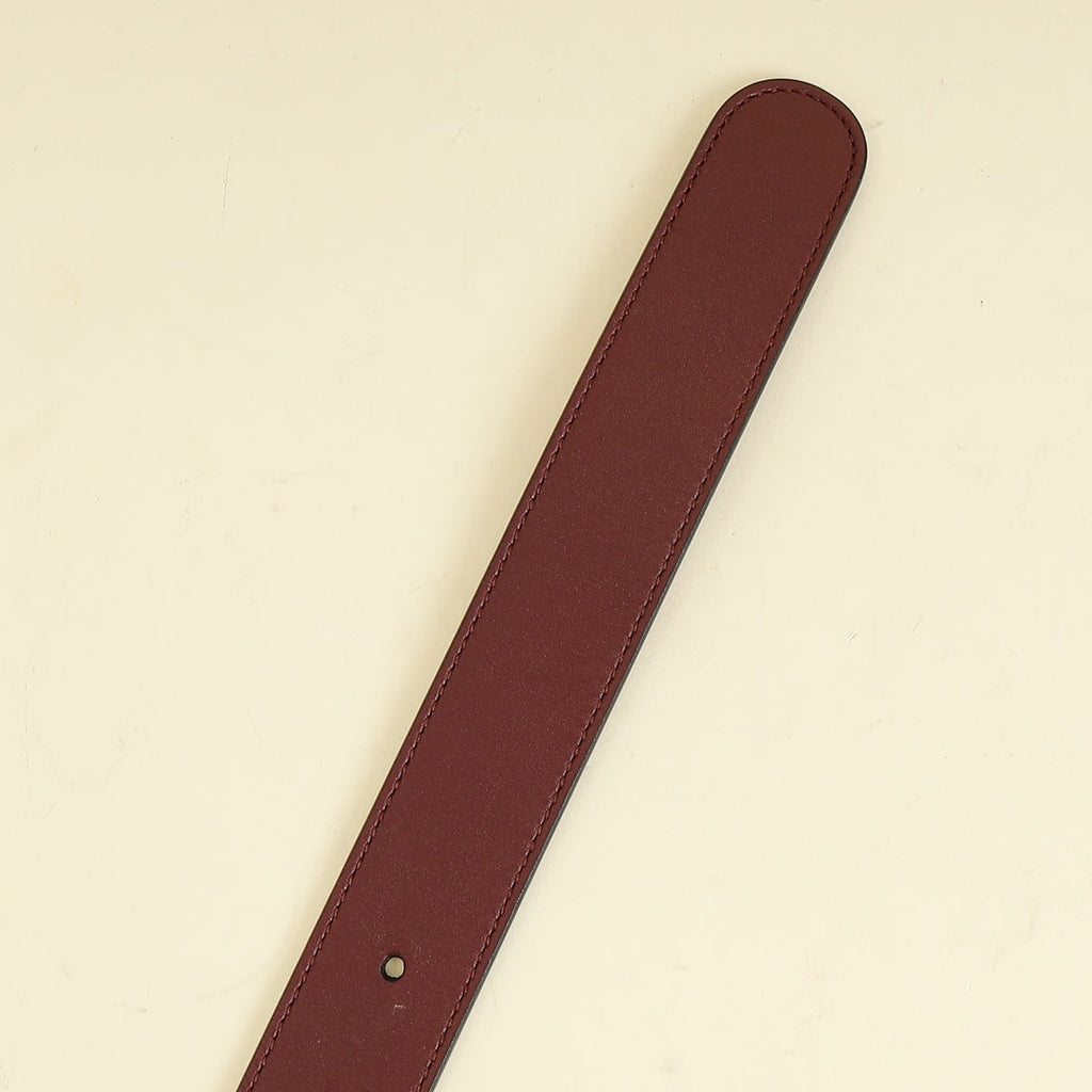 Gucci Burgundy Zumi Buckle Belt 34