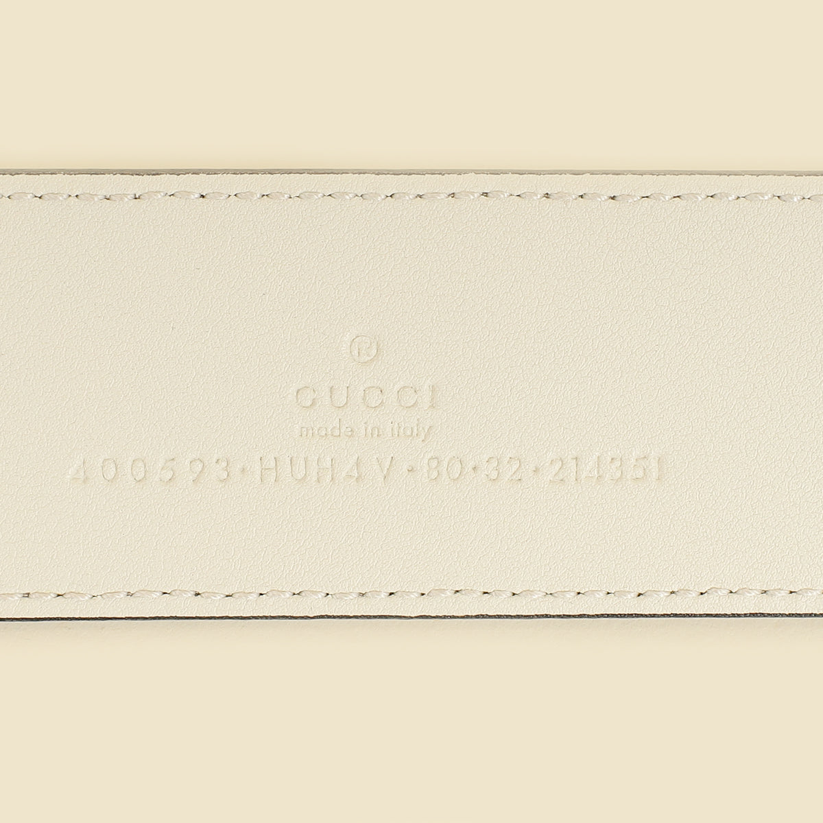 Gucci Bicolor Double G Buckle Supreme Belt 32