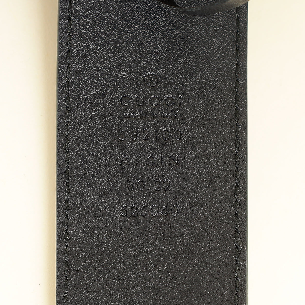 Gucci Black Double G Crystal Belt 32