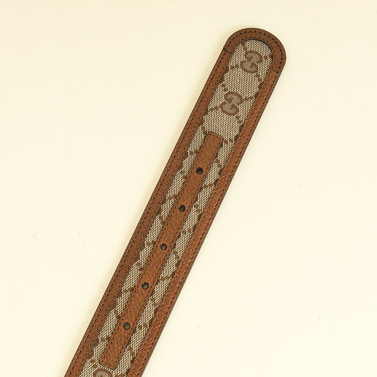 Gucci Brown GG Buckle Belt 30