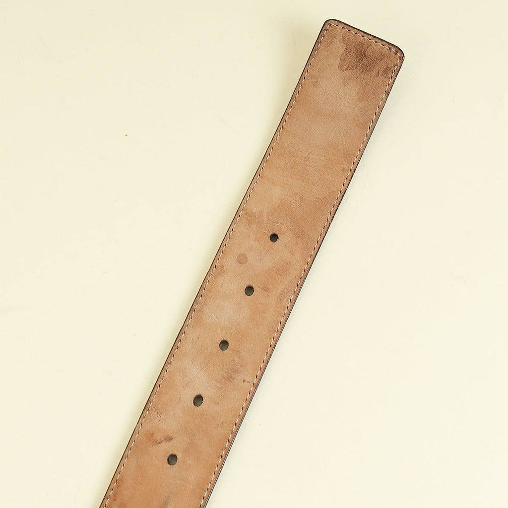Gucci Dark Brown GG Interlocking Belt 34