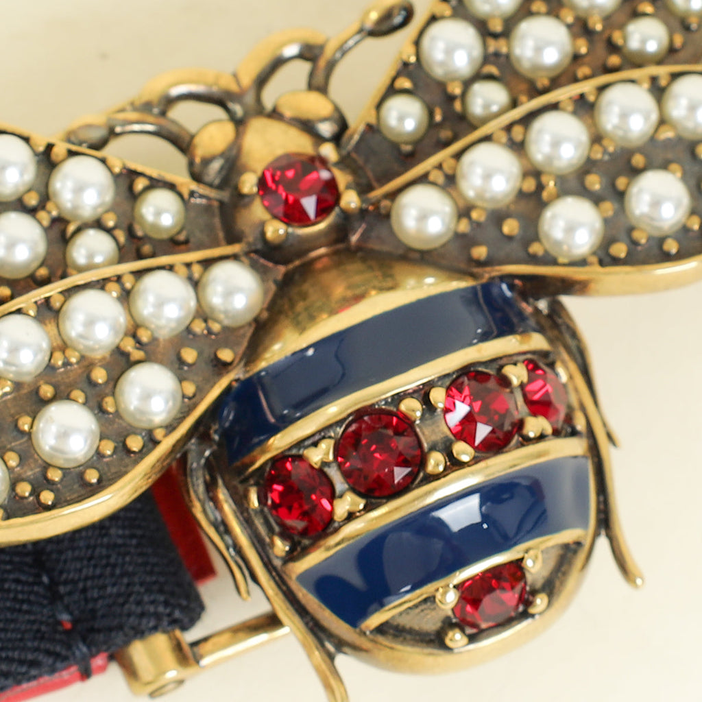Gucci Bicolor Queen Margaret Elastic Band Belt 32