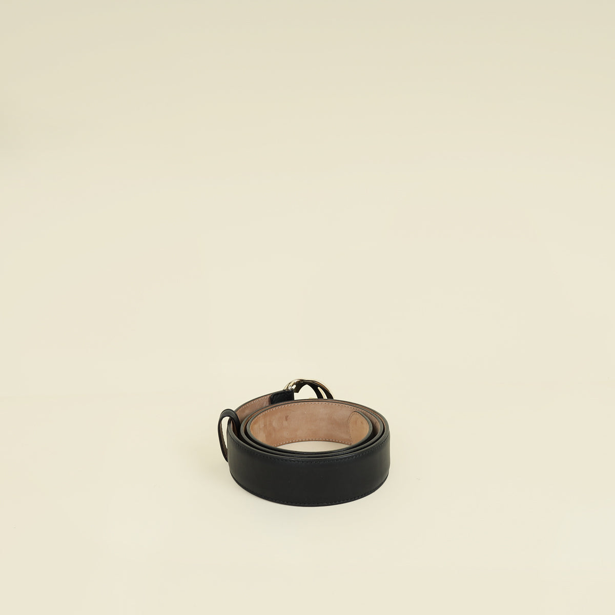 Gucci Black Interlocking G Buckle Belt 36