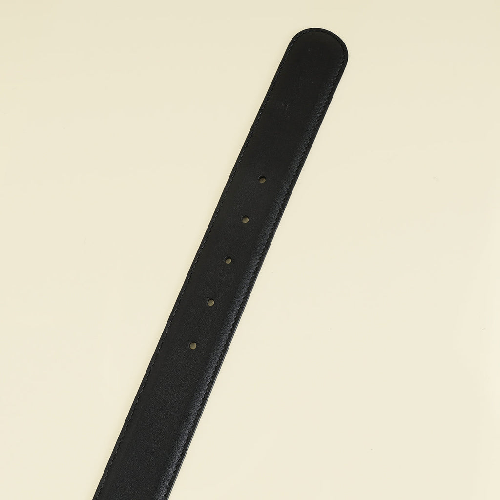 Gucci Black Interlocking G Buckle Belt 36