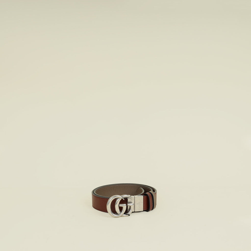 Gucci Bicolor GG Reversible Belt 32