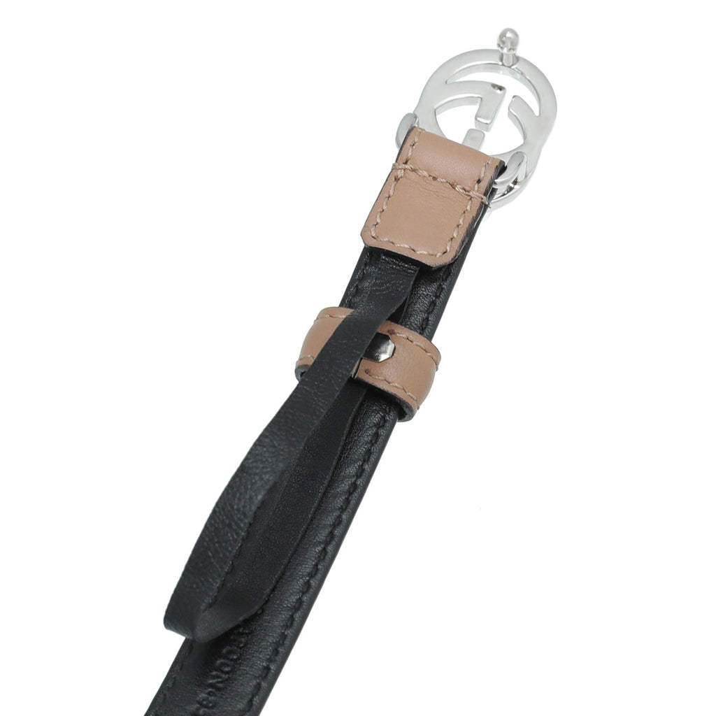 Gucci Nude GG Buckle Thin Belt 34