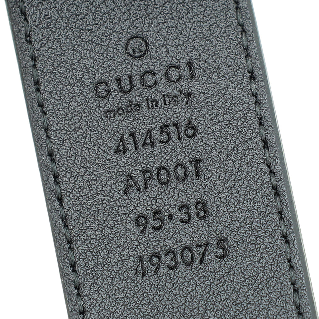 Gucci Black Double G Buckle Belt 38