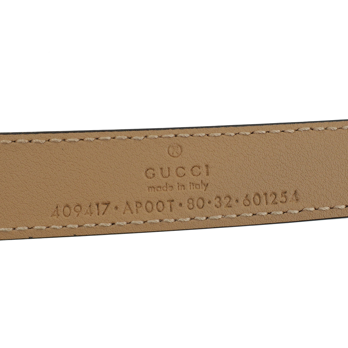 Gucci Light Brown GG Marmont Thin 18mm Belt 32