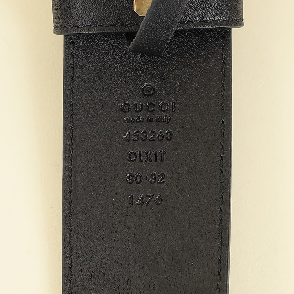 Gucci Black Double G Pearl Buckle 40mm Belt 32