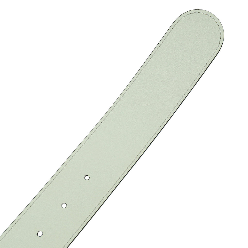 Gucci White Double G Buckle Belt 30