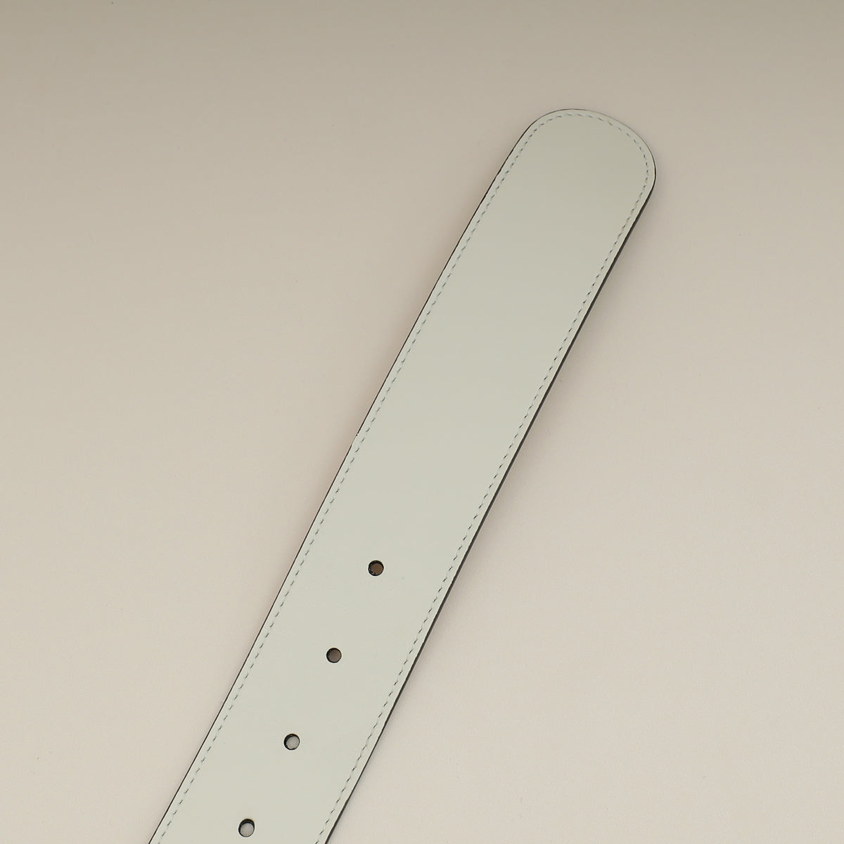 Gucci White Double G Buckle 40mm Belt 30