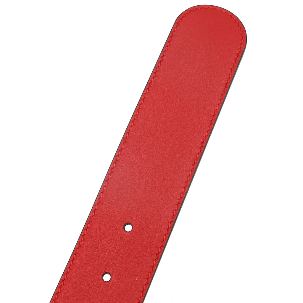Gucci Red GG Torchon Buckle 40mm Belt 32