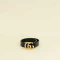 Gucci Black GG Marmont Thin Belt 34