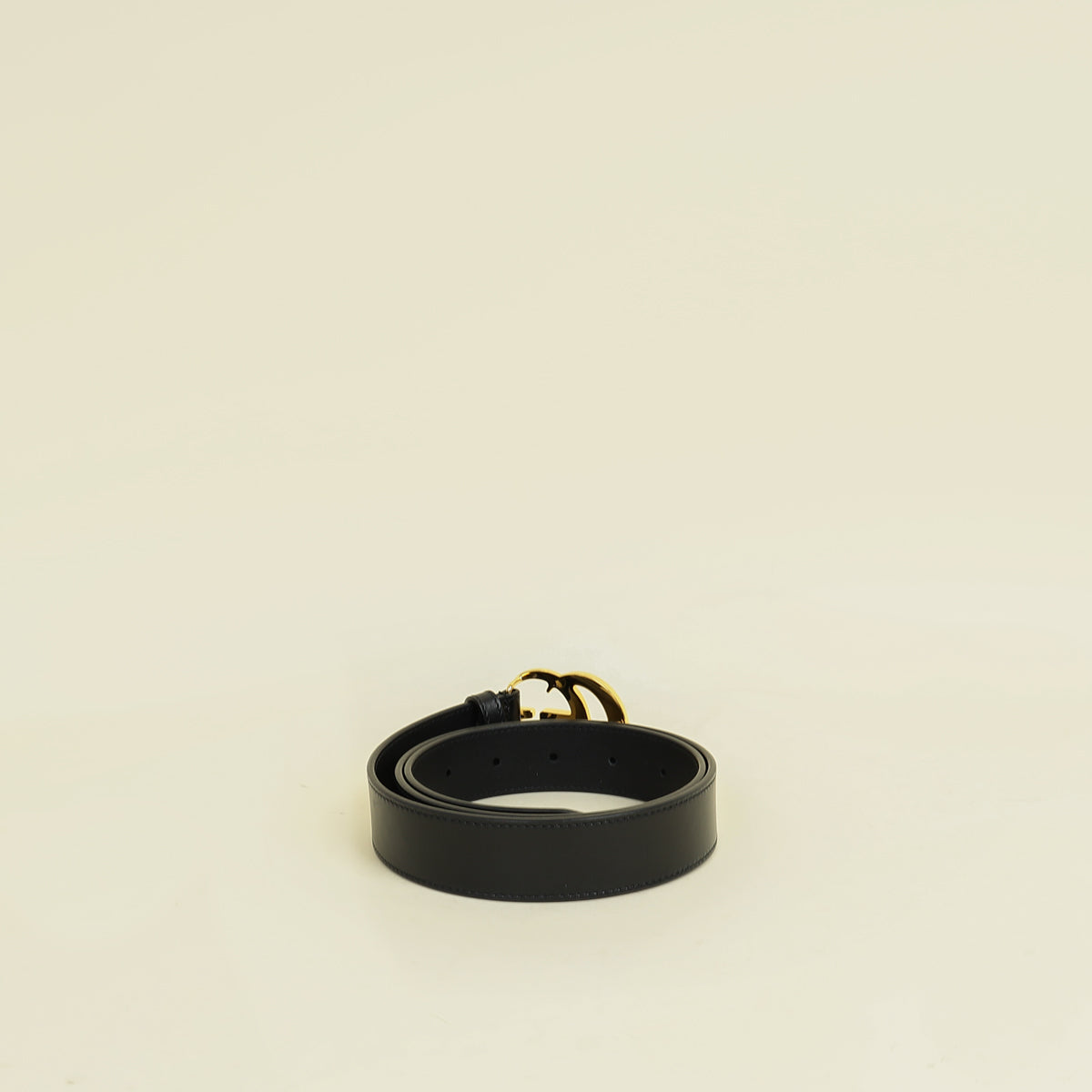 Gucci Black GG Marmont Thin Belt 34