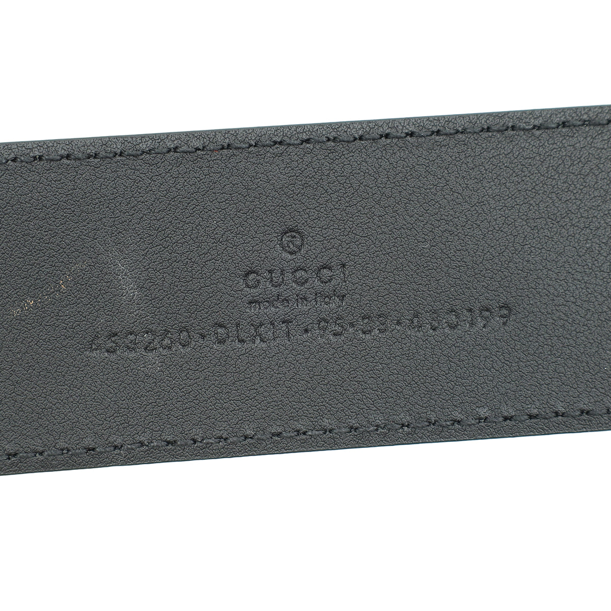 Gucci Black GG Pearl Buckle Belt 38