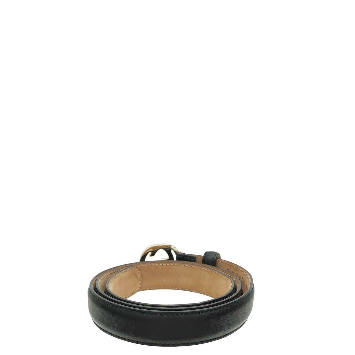 Gucci Black Interlocking G Buckle 25mm Belt 34