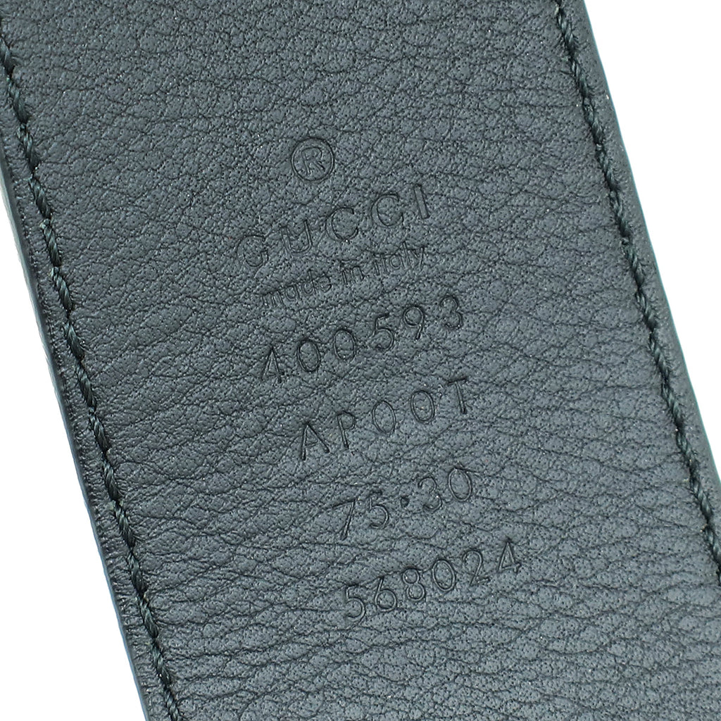 Gucci Black Double G Buckle 40mm Belt 30