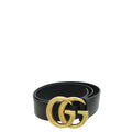 Gucci Black Double G Buckle Belt 32