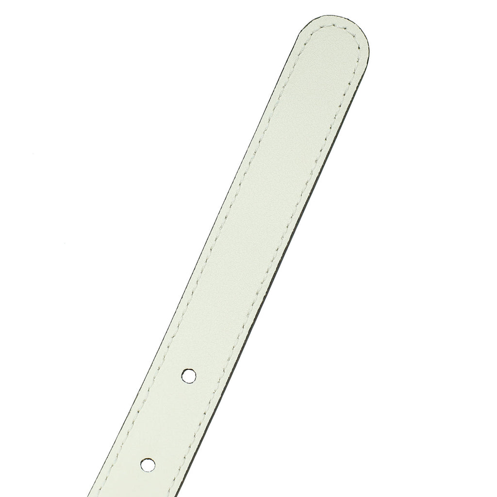 Gucci White Double G Buckle 20mm Belt 32