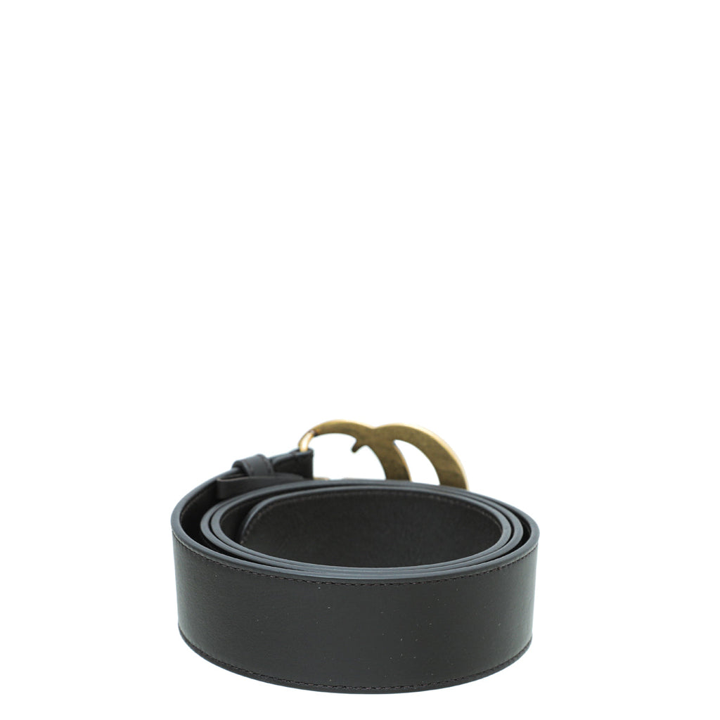 Gucci Dark Brown Double G Buckle Belt 38