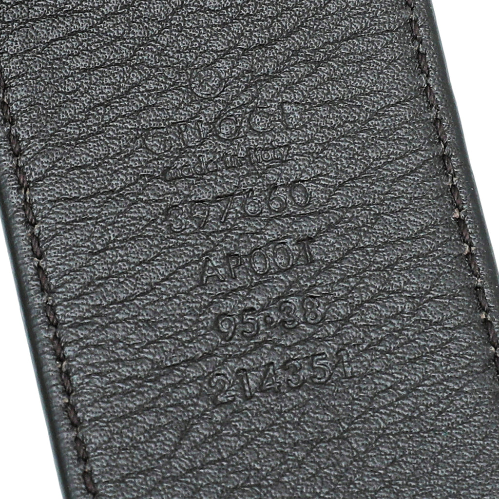 Gucci Dark Brown Double G Buckle Belt 38