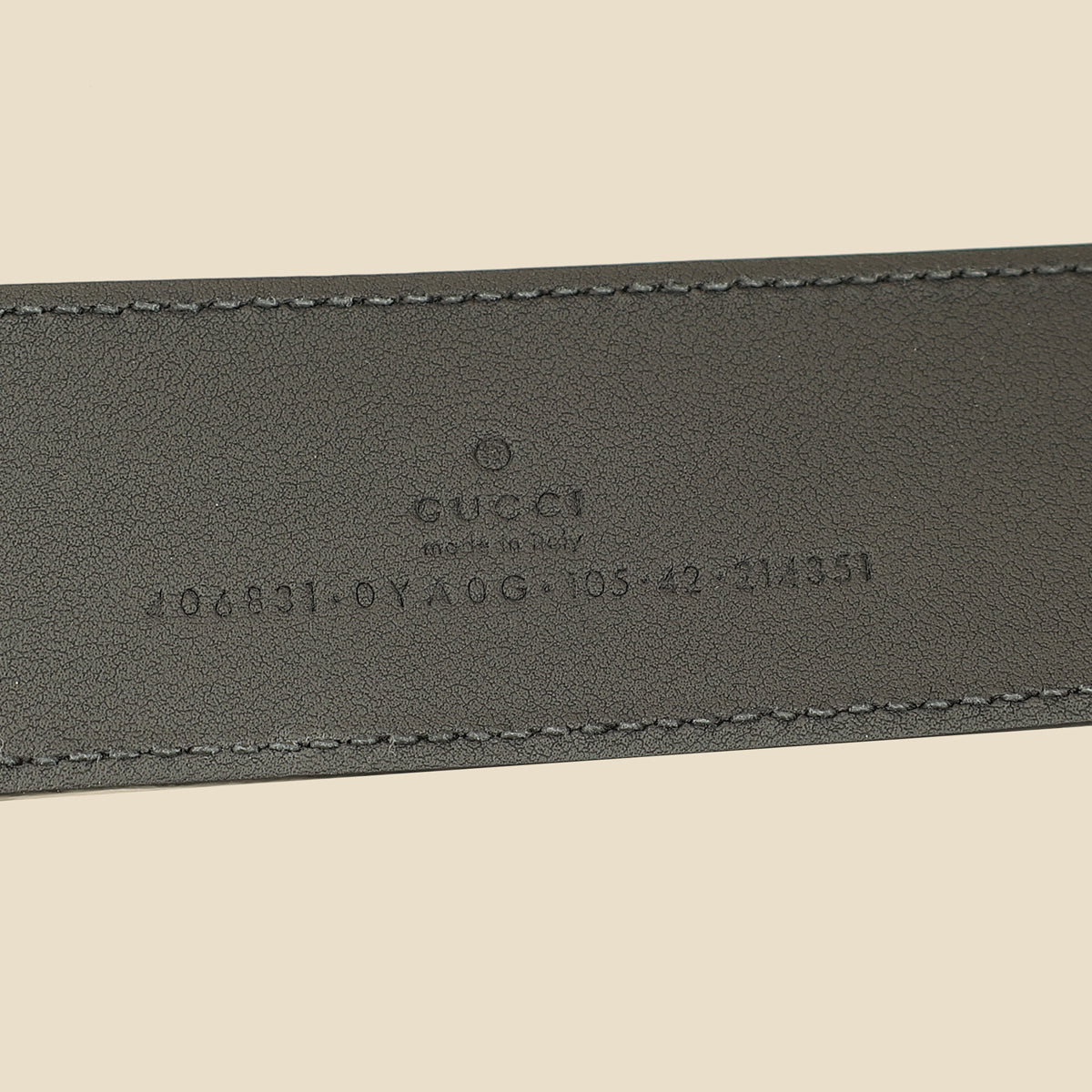 Gucci Black GG Marmont Wide Belt 42