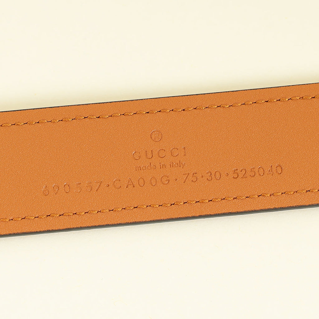 Gucci Tan Brown GG Blondie Belt 30