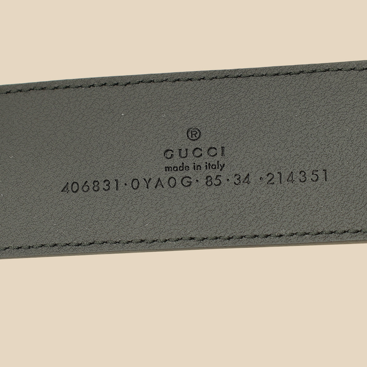 Gucci Black GG Marmont Wide Belt 34