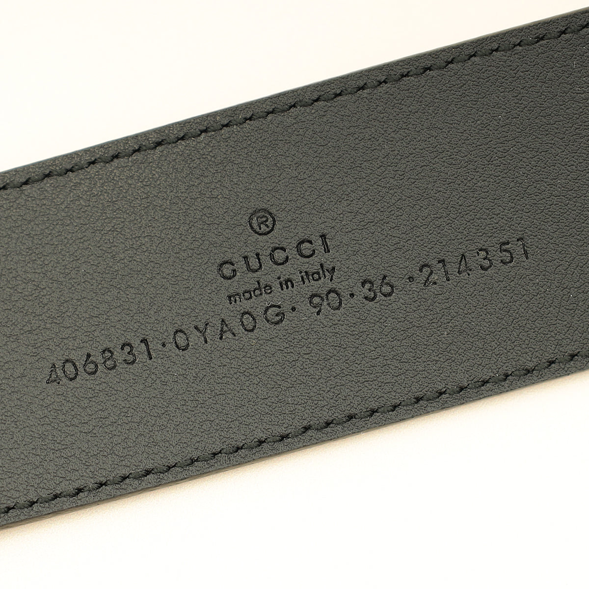 Gucci Black GG Marmont Wide Belt 36