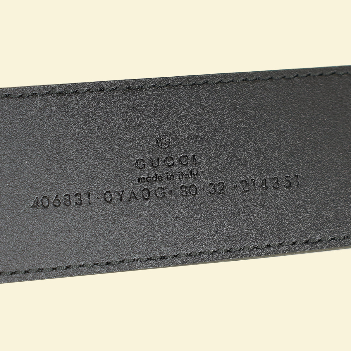 Gucci Black GG Marmont Wide Belt W/ Shiny Buckle 32