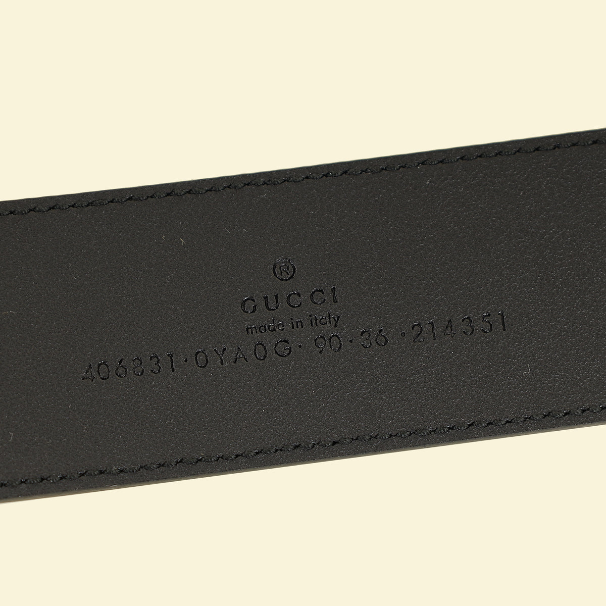 Gucci Black GG Marmont Wide Belt W/ Shiny Buckle 36