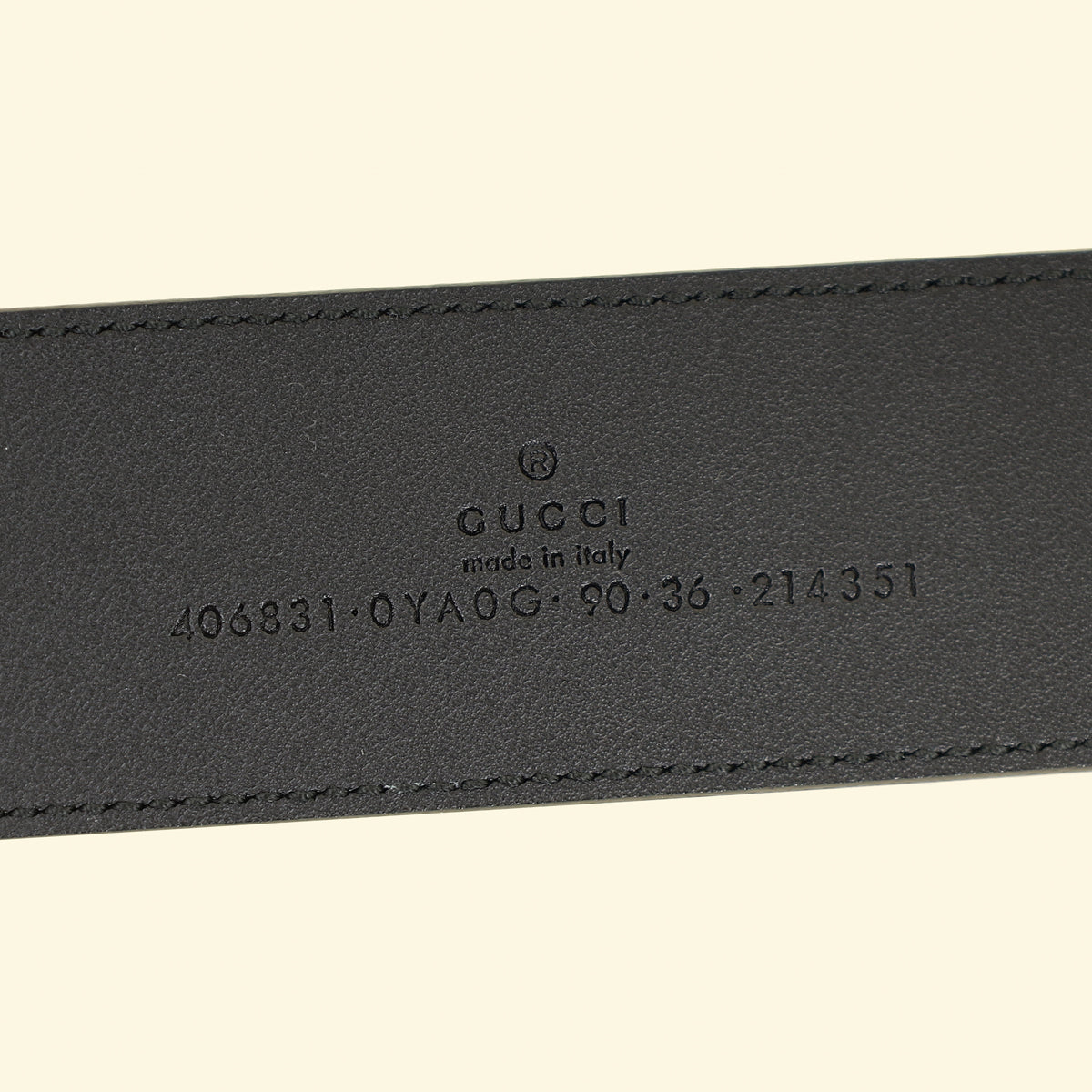 Gucci Black GG Marmont Wide Belt W/ Shiny Buckle 36