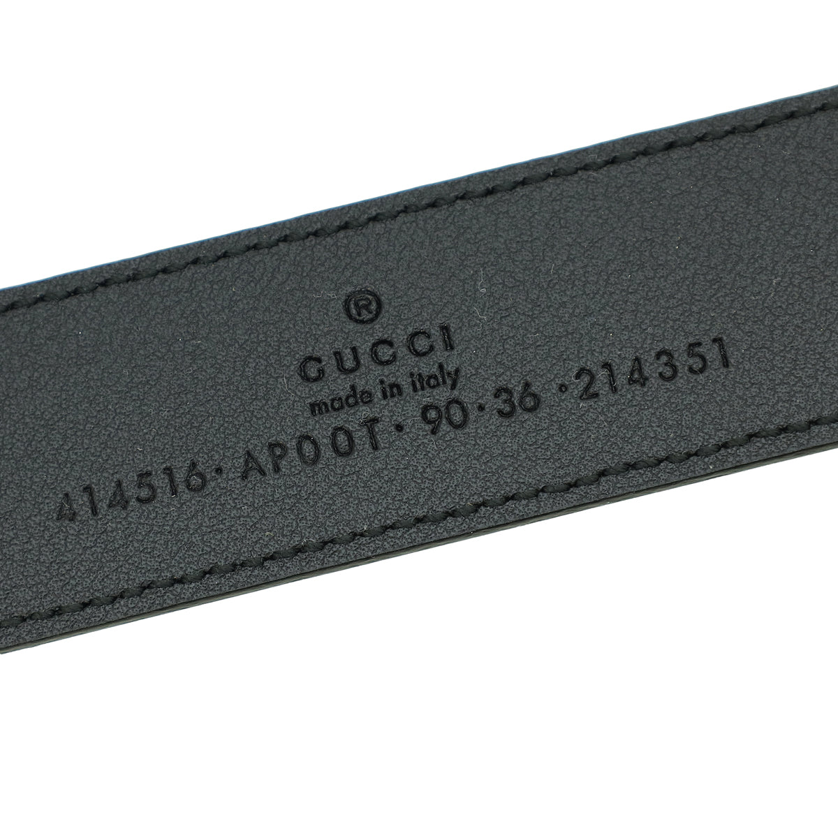 Gucci Black Double G Buckle Belt 36