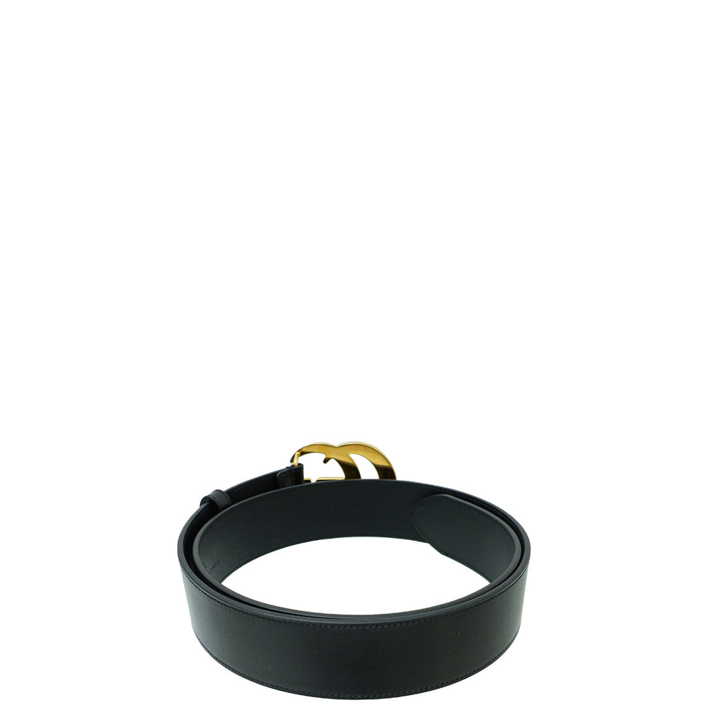 Gucci Black Double G Buckle 40mm Belt 36