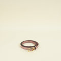 Gucci Dusty Rose Interlocking G Oval Buckle Slim Belt 34