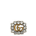 Gucci Gold GG Crystal Brooch