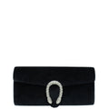 Gucci Black Velvet Dionysus Crystal Clutch