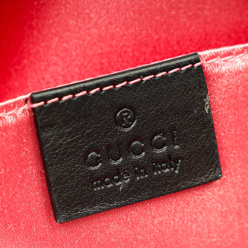 Gucci Black Satin Crystal Dionysus Clutch