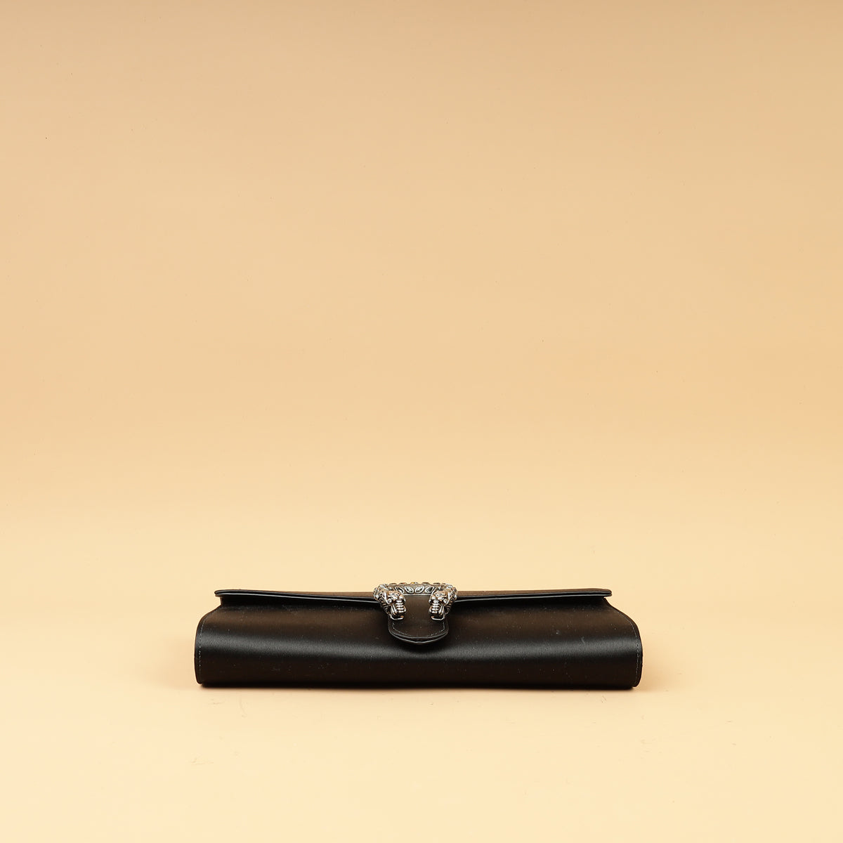 Gucci Black Satin Crystal Dionysus Clutch