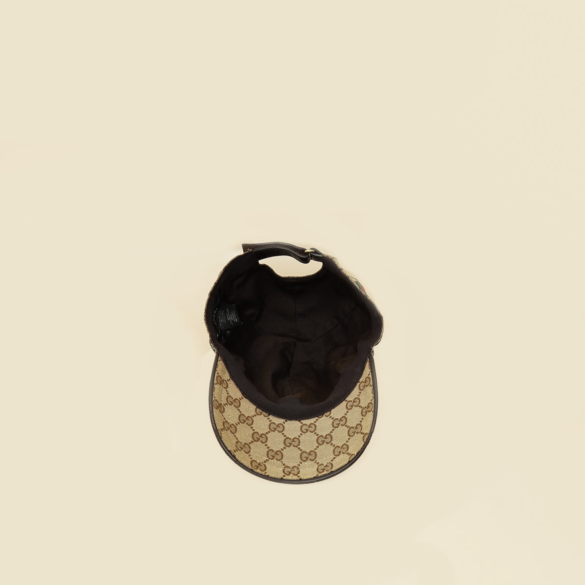 Gucci Ebony GG Web Large Baseball Hat