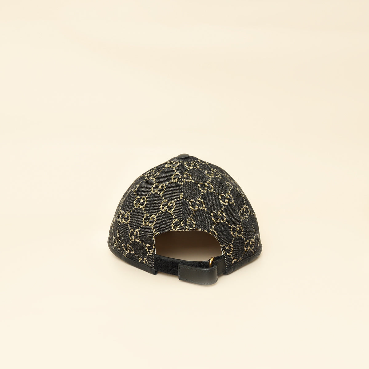 Gucci Bicolor GG Denim Baseball Large Hat