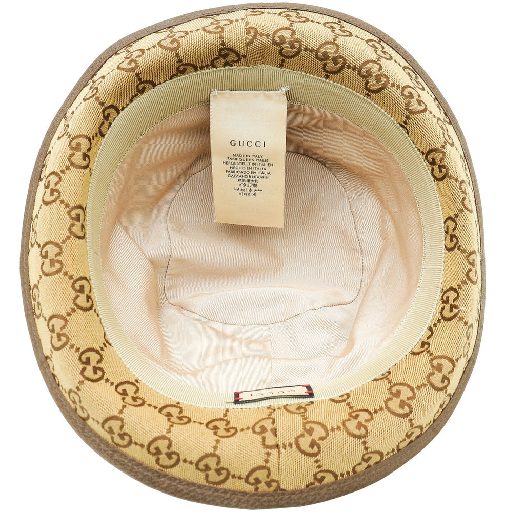 Gucci Ebony GG Bucket Medium Hat