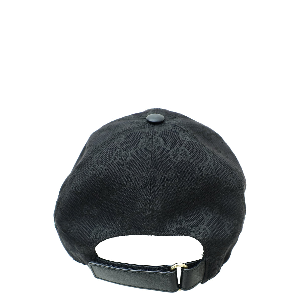 Gucci Black GG Web Small Baseball Hat