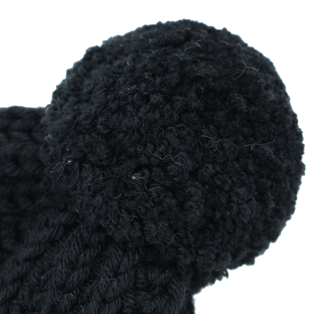 Gucci Black Pom Pom Beanie Small Hat