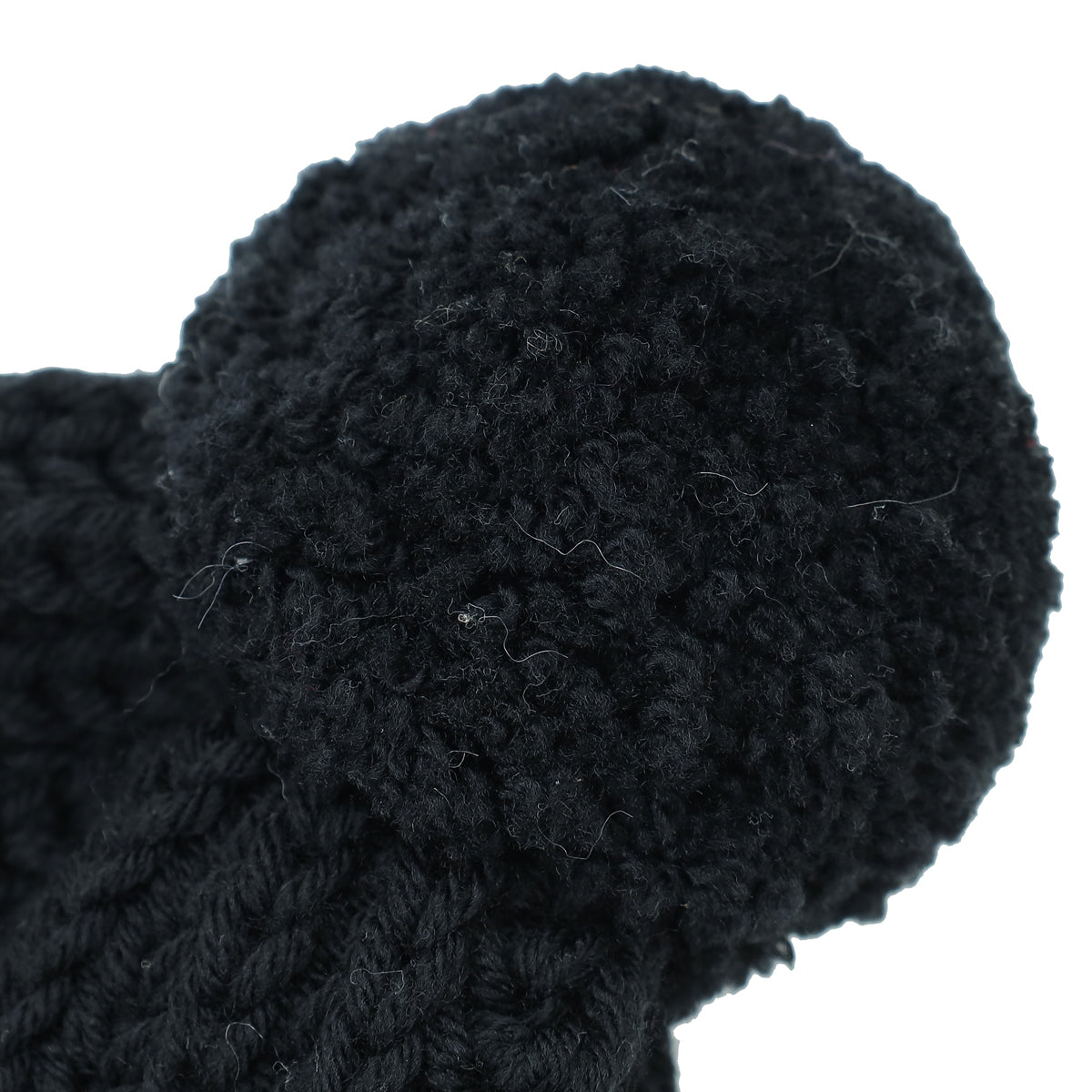 Gucci Black Pom Pom Beanie Small Hat