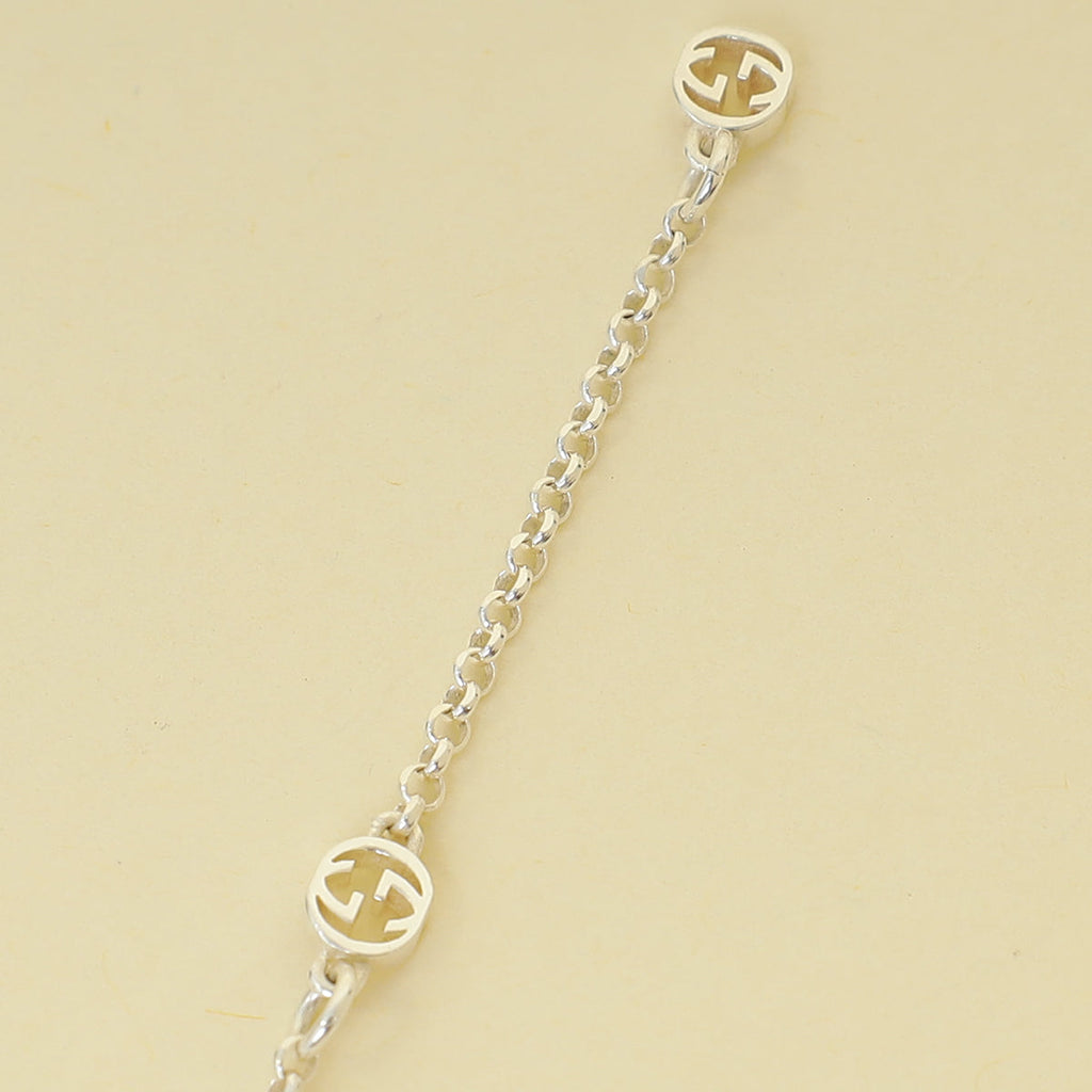 Gucci Silver GG Marmont Necklace