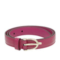 Gucci Red Violet Stirrup Buckle Belt 30