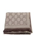 Gucci Brown GG Wool Scarf