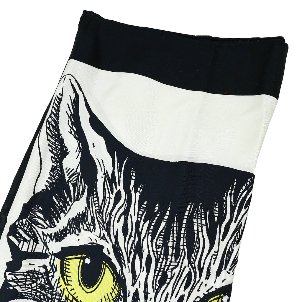Gucci Multicolor Silk Mystic Cat Square Scarf
